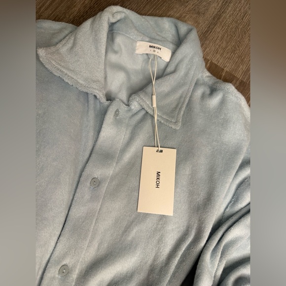 MIKOH Santos Romper Seabreeze Light Blue Terry Cloth - Picture 12 of 13